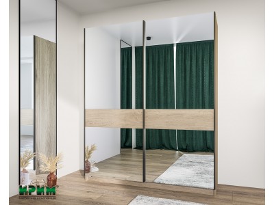 Гардероб с огледало и плъзгащи врати Сити 1035